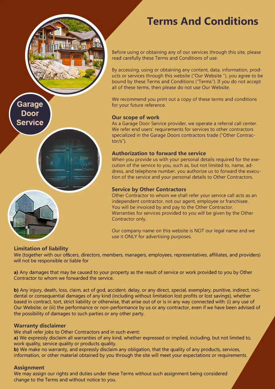 The Colony 5 Star Garage Door The Colony, TX 972-236-8249 - terms6